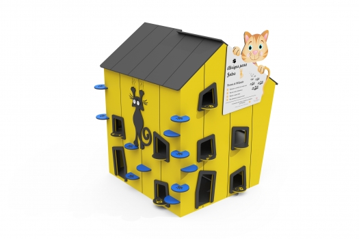 ULG-SHL-002 - Tall Cat Colony Shelter with Climbing Steps