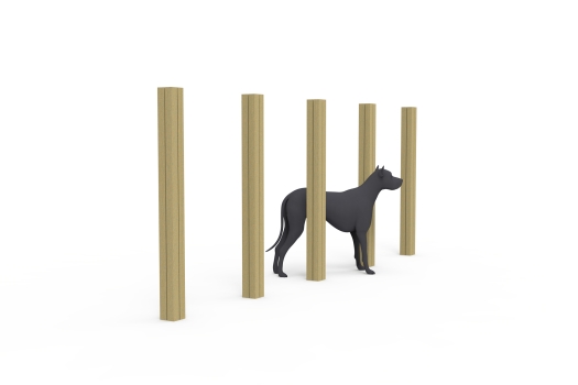ULG-PPE-017 - Timber Agility Weave Poles Set