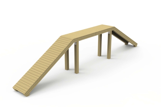 ULG-PPE-023 - Timber Dog Agility Bridge thumbnail 1