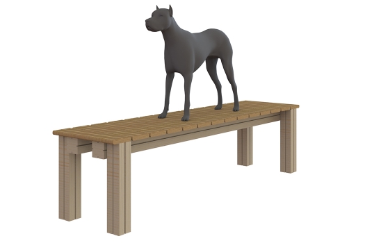 ULG-PPE-024 - Timber Dog Agility Bench thumbnail 1
