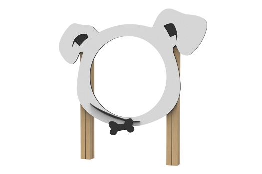 ULG-PPE-025 - Dog-Eared Agility Hoop Jump with Timber Posts thumbnail 1