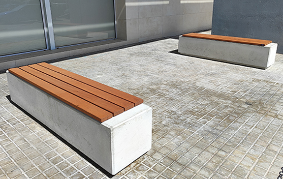 ULG-BEN-103 - Concrete Block Bench thumbnail 1